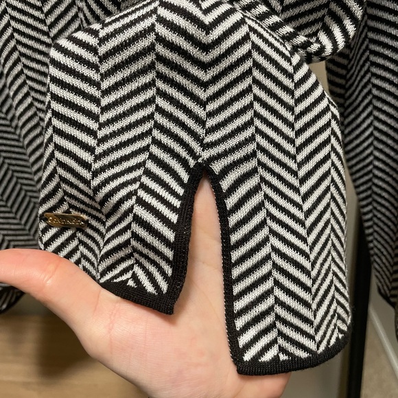 Calvin Klein Cowl Neck Long Sleeve Herringbone Pullover Sweater - Picture 8 of 9